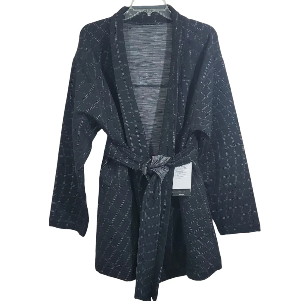 Nike Black Open-Front Cardigan Sweater - Picture 2 of 15